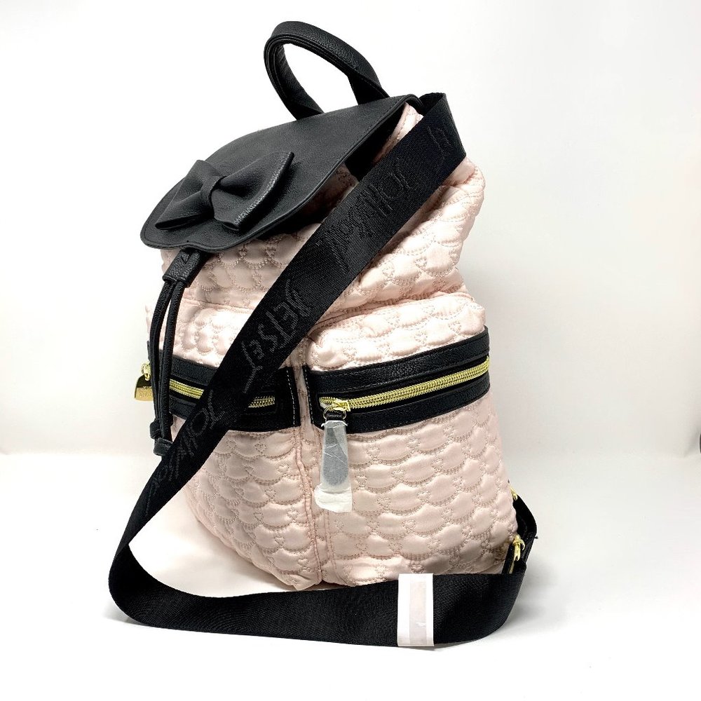 BETSY JOHNSON Quilted Backpack - Light Pink - Picture 2 of 5